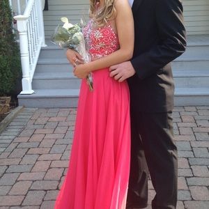 Long two piece formal dress